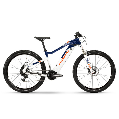 Купить Велосипед  Haibike SDURO HardNine 5.0 i500Wh NX 19 HB YCS, рама M, бело-сине-оранжевый, 2019 в Киеве - фото №1